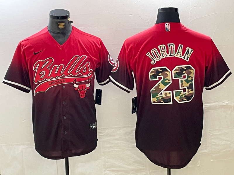 Men's Chicago Bulls Michael Jordan #23 Red City Connect Replica Player Jersey