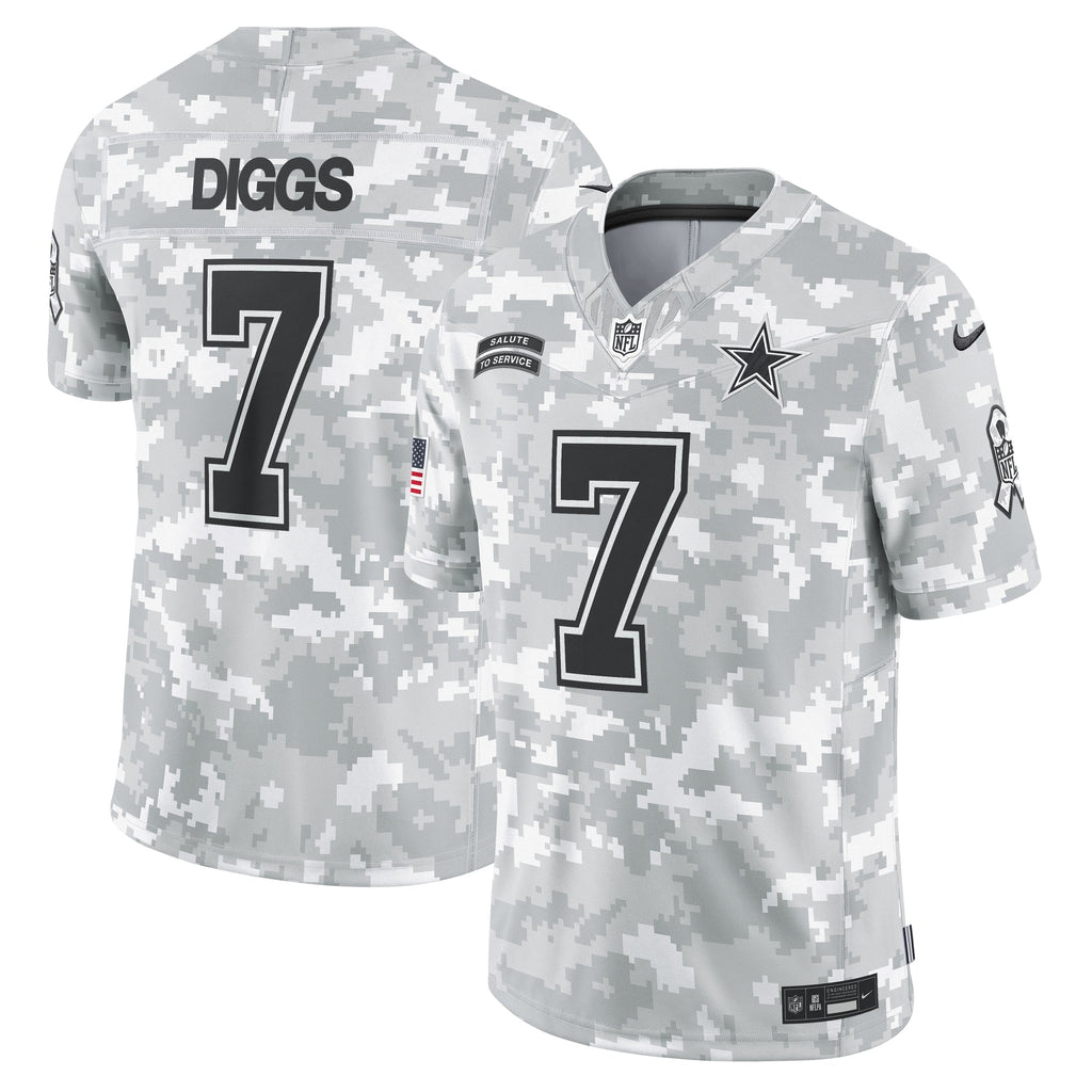 Trevon Diggs Dallas Cowboys Nike 2024 Salute to Service Limited Jersey - Arctic Camo