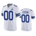 Custom1 Dallas Cowboys White 60th Anniversary Vapor Limited Jersey1 Stitched Jersey1 Football Jerseys