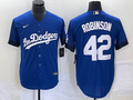 Men's Los Angeles Dodgers Jackie Robinson #42 Royal City Connect Replica Player Jersey1