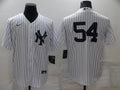 Men's New York Yankees Aroldis Chapman #54 White Replica Player Name Jersey1