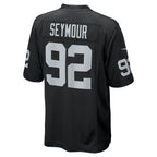 Richard Seymour Las Vegas Raiders Nike Retired   Game Jersey - Black