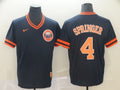 Men's Houston Astros George Springer #4 Navy Authentic Game Jersey1