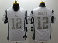 Men's New England Patriots Tom Brady #12 White Authentic Game Jersey1