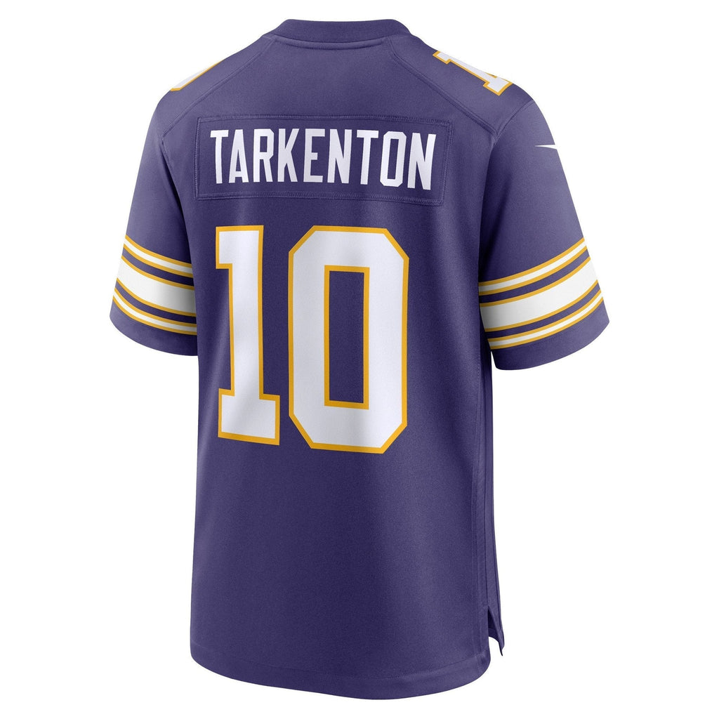 Fran Tarkenton 10 Minnesota Vikings Classic Retired Men Jersey - Purple