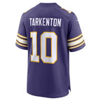 Fran Tarkenton 10 Minnesota Vikings Classic Retired Men Jersey - Purple