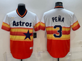 Men's Houston Astros Jeremy Pena #3 White Home Cooperstown Collection Team Jersey1