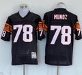 Men's Cincinnati Bengals Anthony Munoz  Black Legacy Replica Jersey1