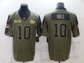 Men's Kansas City Chiefs Tyreek Hill #10 Brown Game Player Jersey1