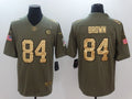 Men's Pittsburgh Steelers Antonio Brown #84 Brown Player Game Jersey1
