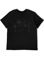 Black Cartoon Graphic Tee