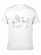 Black Cartoon Graphic Tee