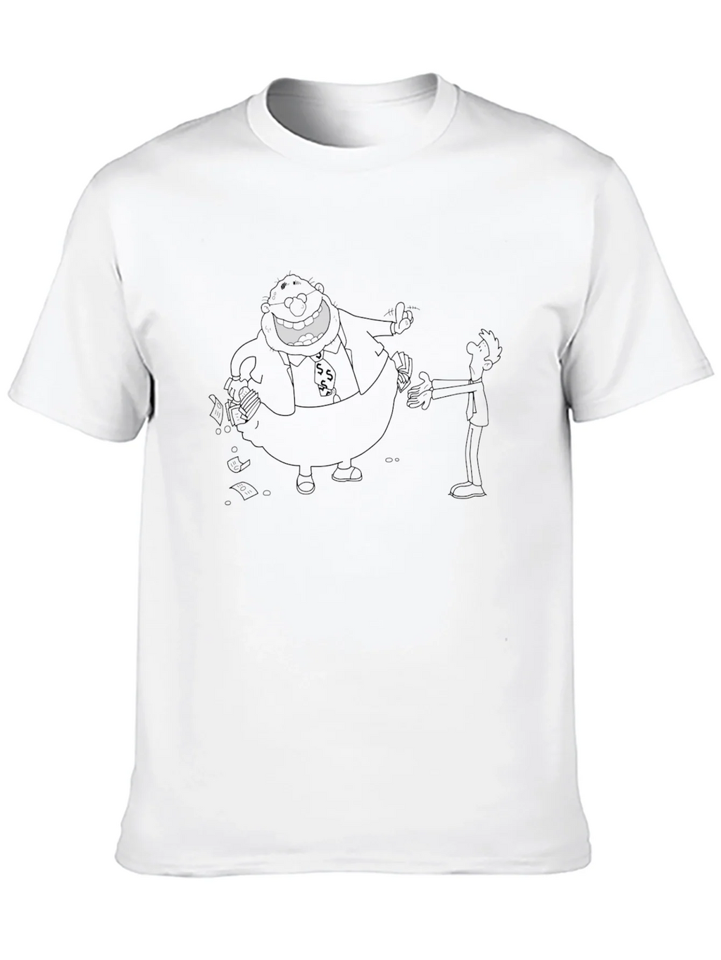 Black Cartoon Graphic Tee
