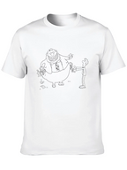 Black Cartoon Graphic Tee