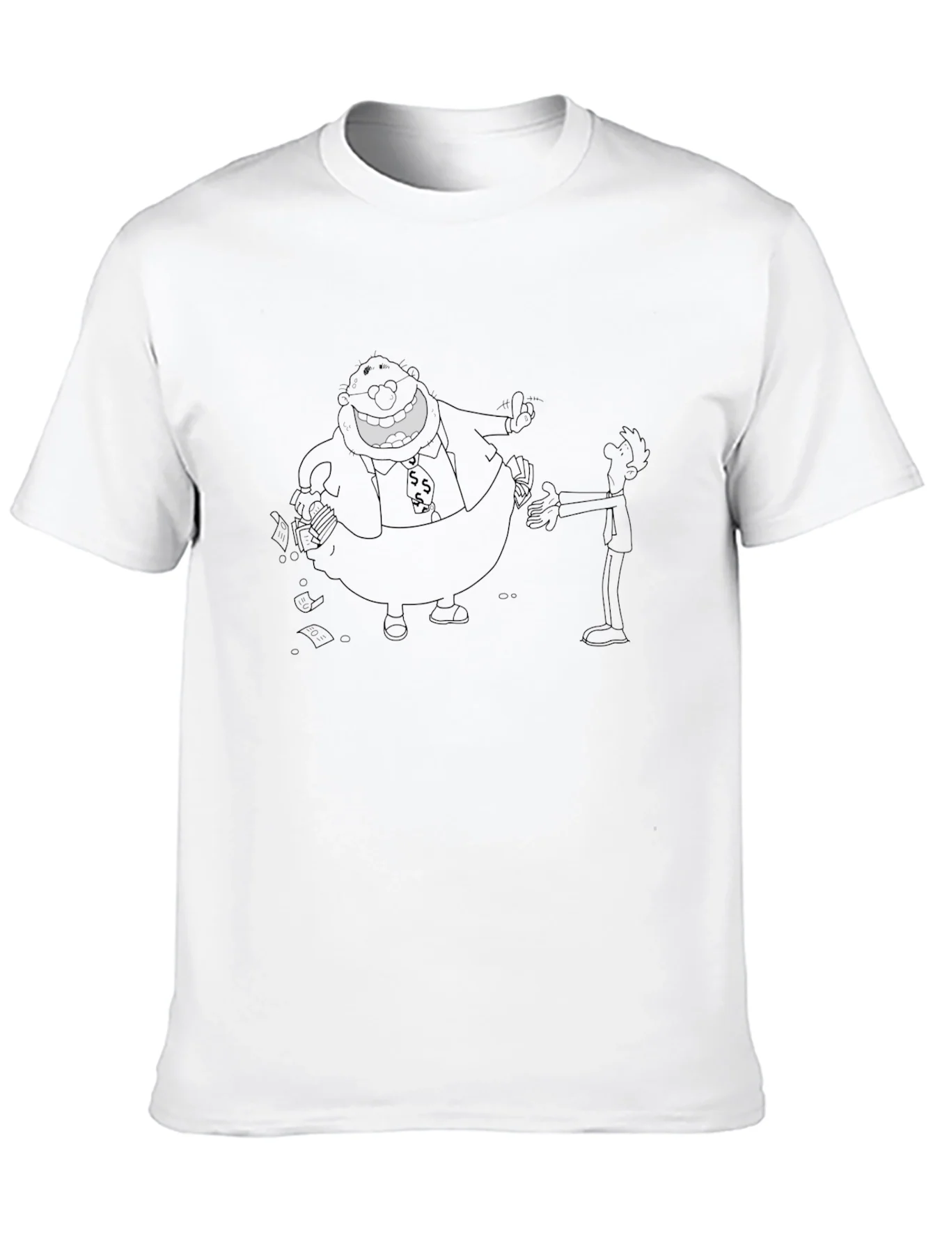 Black Cartoon Graphic Tee