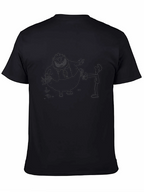 Black Cartoon Graphic Tee