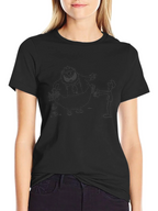 Black Cartoon Graphic Tee