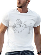 Black Cartoon Graphic Tee