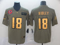Men's Atlanta Falcons Calvin Ridley #18 Brown Game Player Jersey1