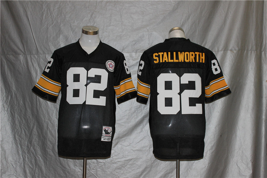 Men's Pittsburgh Steelers John Stallworth  Black Legacy Replica Jersey1