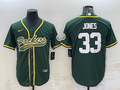 Men's Green Bay Packers Aaron Jones #33 Green Game Jersey1 Joint Edition