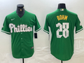 Men's Philadelphia Phillies Alec Bohm #28 Green Replica Player Jersey1