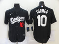 Men's Los Angeles Dodgers Justin Turner #10 Black Stitched Jersey1