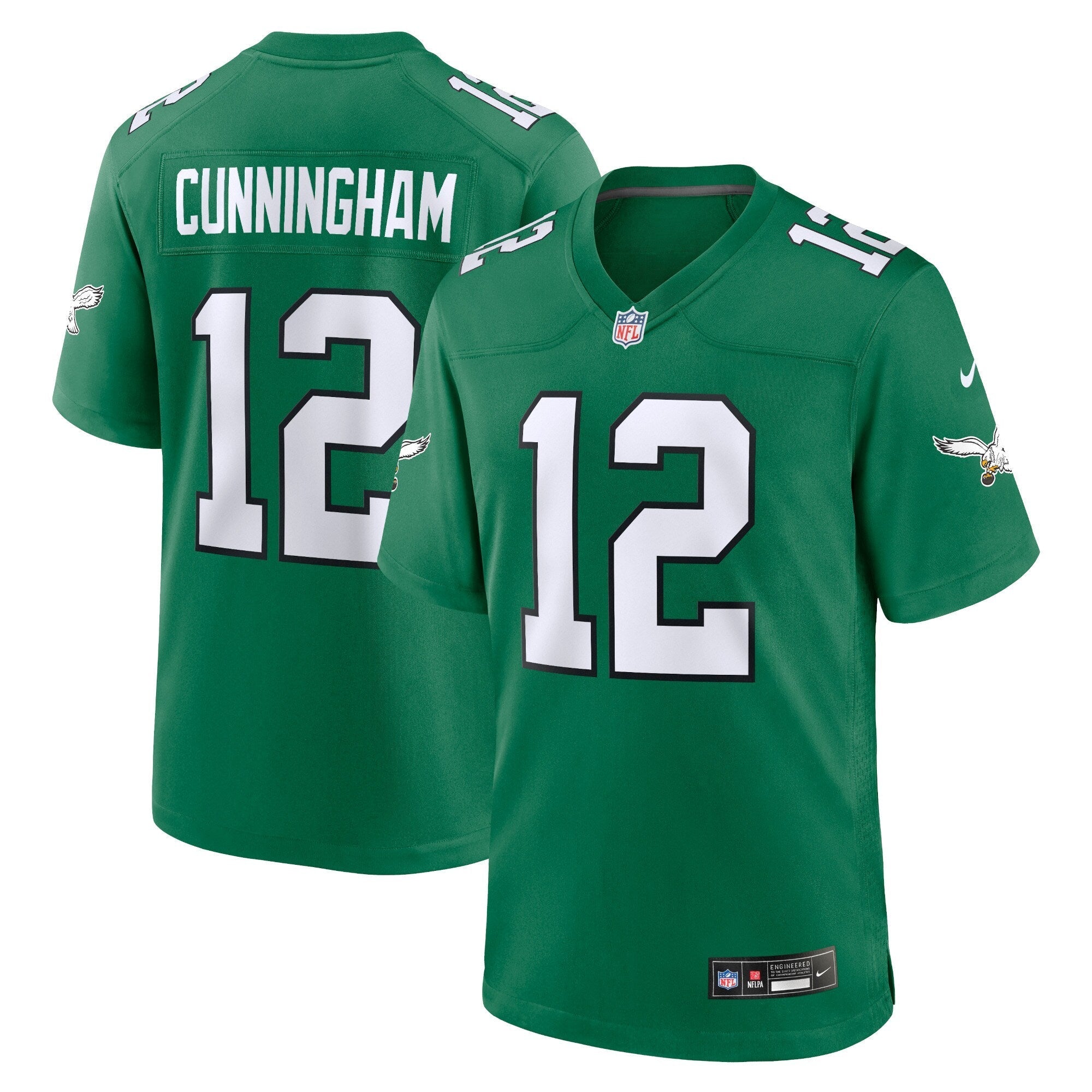 Randall Cunningham Philadelphia Eagles Nike Alternate Retired   Game Jersey - Kelly Green