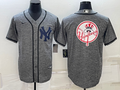 Men's New York Yankees Gray Alternate Team Jersey1