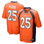 Samaje Perine Denver Broncos Nike Game   Jersey - Orange