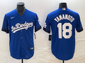 Men's Los Angeles Dodgers Yoshinobu Yamamoto #18 Royal City Connect Replica Player Jersey1