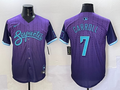 Men's Arizona Diamondbacks Corbin Carroll #7 Purple 2025 City Connect Limited Player Jersey