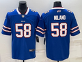 Men's Buffalo Bills Matt Milano #58 Royal Game Player Jersey1