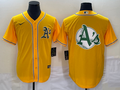 Men's Oakland Athletics Gold Alternate Replica Team Jersey1