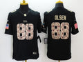 Men's Carolina Panthers Greg Olsen #88 Black Game Player Jersey1