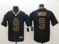 Men's New Orleans Saints Drew Brees #9 Black Game Player Jersey1