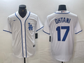 Men's Los Angeles Dodgers Shohei Ohtani #17 White Alternate Limited Player Jersey1