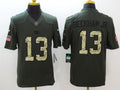 Men's New York Giants Odell Beckham Jr. #13 Army Green Game Jersey1