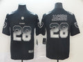 Men's Las Vegas Raiders #28 Josh Jacobs Black Authentic Game Jersey1