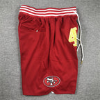 Men's San Francisco 49ers Scarlet Pocket Shorts1