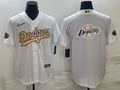 Men's Los Angeles Dodgers White Alternate Replica Player Name Jersey1