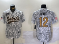 Men's New Orleans Saints Chris Olave #12 Arctic Camo 2024 Salute to Service Player Jersey1