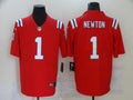 Men's New England Patriots Cam Newton #1 Red Alternate Game Jersey1