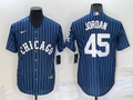 Men's Chicago White Sox Michael Jordan #45 Blue Replica Baseball Jersey1