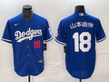 Men's Los Angeles Dodgers Yoshinobu Yamamoto #18 Royal Game Jersey1