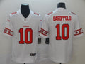 Men's San Francisco 49ers Jimmy Garoppolo #10 White Alternate Game Jersey1