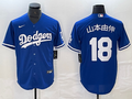 Men's Los Angeles Dodgers Yoshinobu Yamamoto #18 Royal Player Jersey1