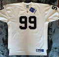 Men's Oakland Raiders Warren Sapp  White Legacy Replica Jersey1