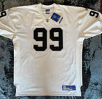 Men's Oakland Raiders Warren Sapp  White Legacy Replica Jersey1