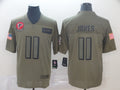 Men's Atlanta Falcons Julio Jones #11 Brown Game Jersey1